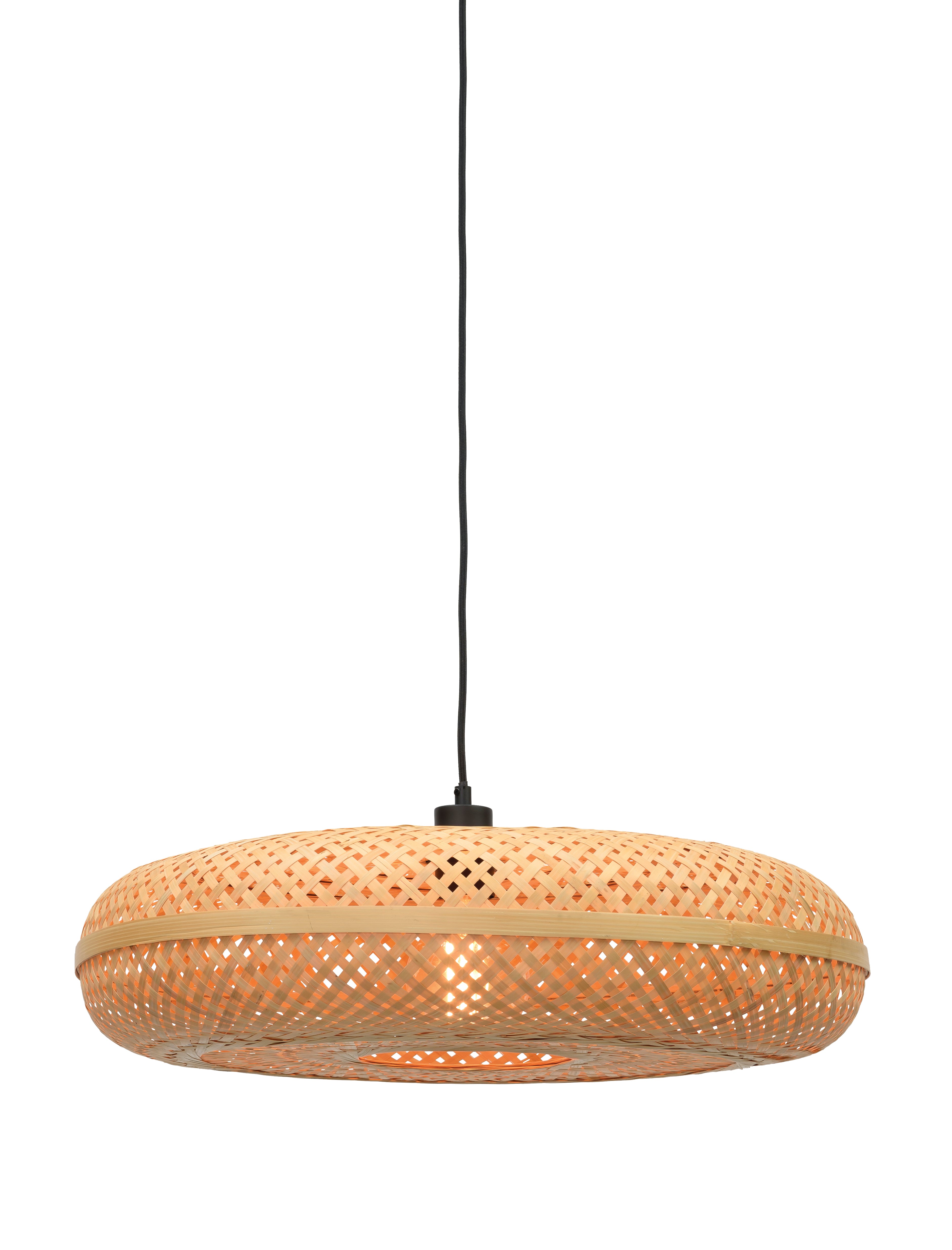 Good&Mojo Hängelampe Palawan Bambus 60x15cm natur, L